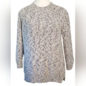 Theory Rainee Ocean Tweed Sweater Size Medium EUC